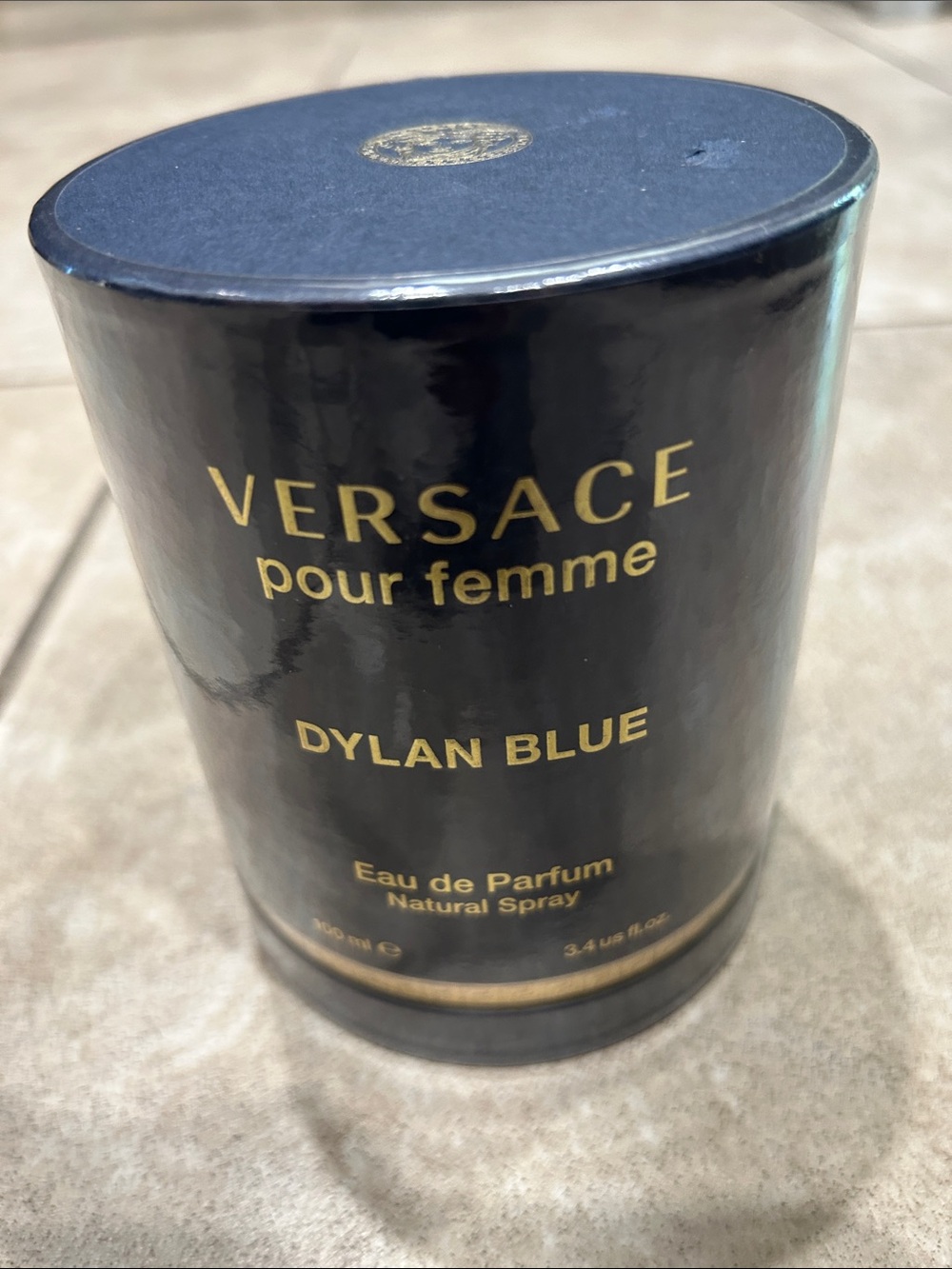 Versace Pour Femme Dylan Blue - Navy with Gold Accents NWT from Bloomingdales